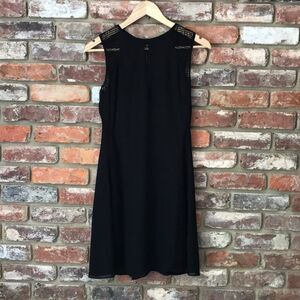 W118 Walter Baker Black Sleeveless Mesh Dress Party Cocktail